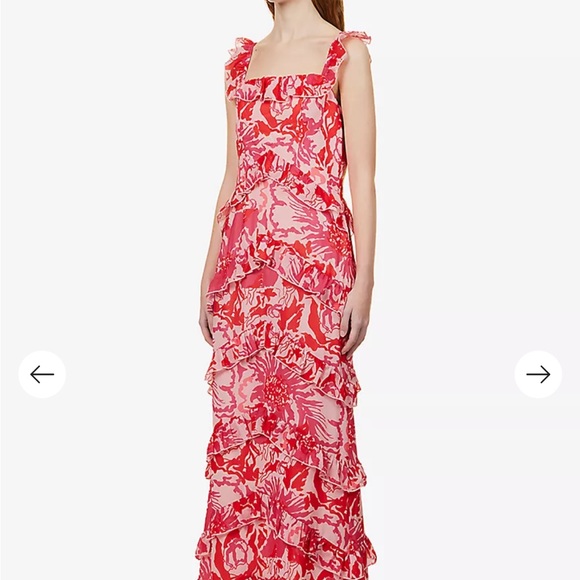 Pretty Lavish Floral Dress Size 4 EUC - Picture 3 of 10